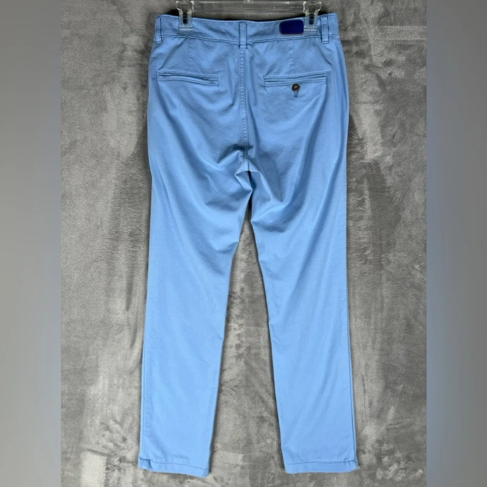 Mugsy‎ Jeans Anchors Chino Pants Men's 31x31 Straight Leg Stretch Light Blue